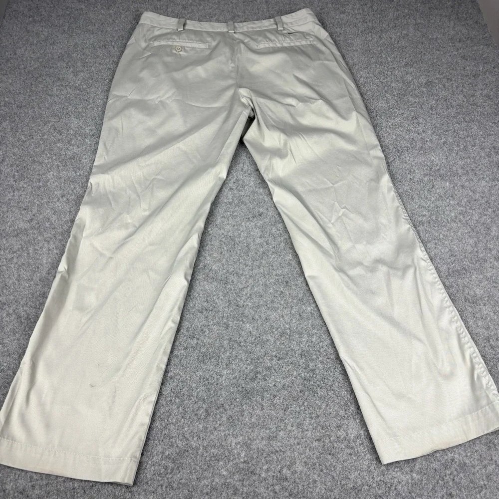Nike Dri-Fit Golf Pants Mens 36x32 Beige Khaki Performance Stretch Casual‎ Light